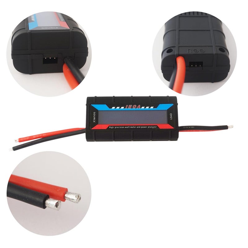 Heluok 150A Watt Meter Power Analyzer, High Precision RC Multi Meter, Battery Testers Voltage Amp Consumption Performance Monitor for Voltage(V) Current(A) Power(W) Charge(Ah) and Energy (Wh) - Image 3